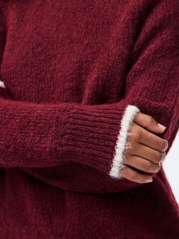 Pull-over 'PCIVY' PIECES en rouge