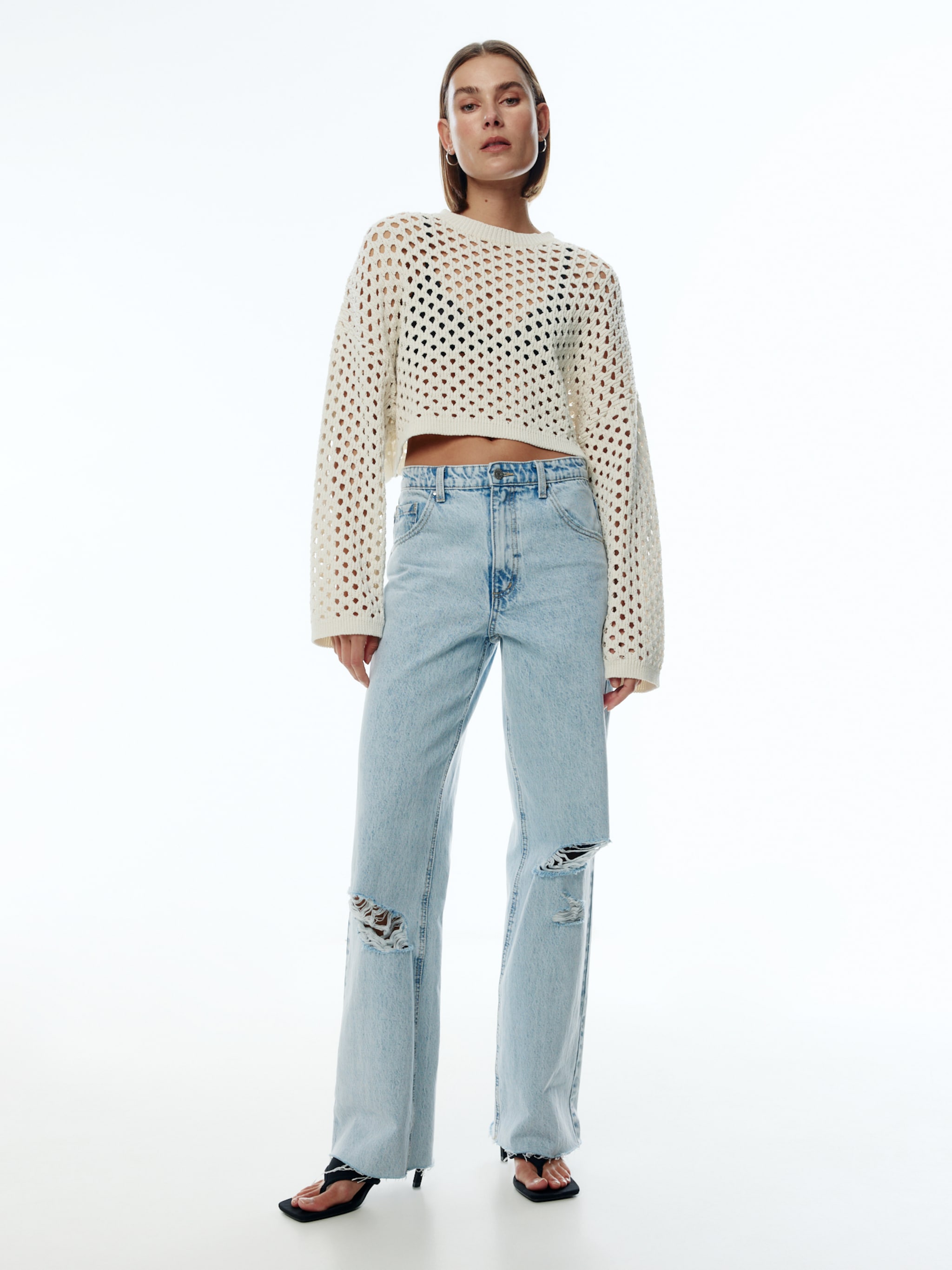 EDITED Producten Trui 'Yella' Ecru