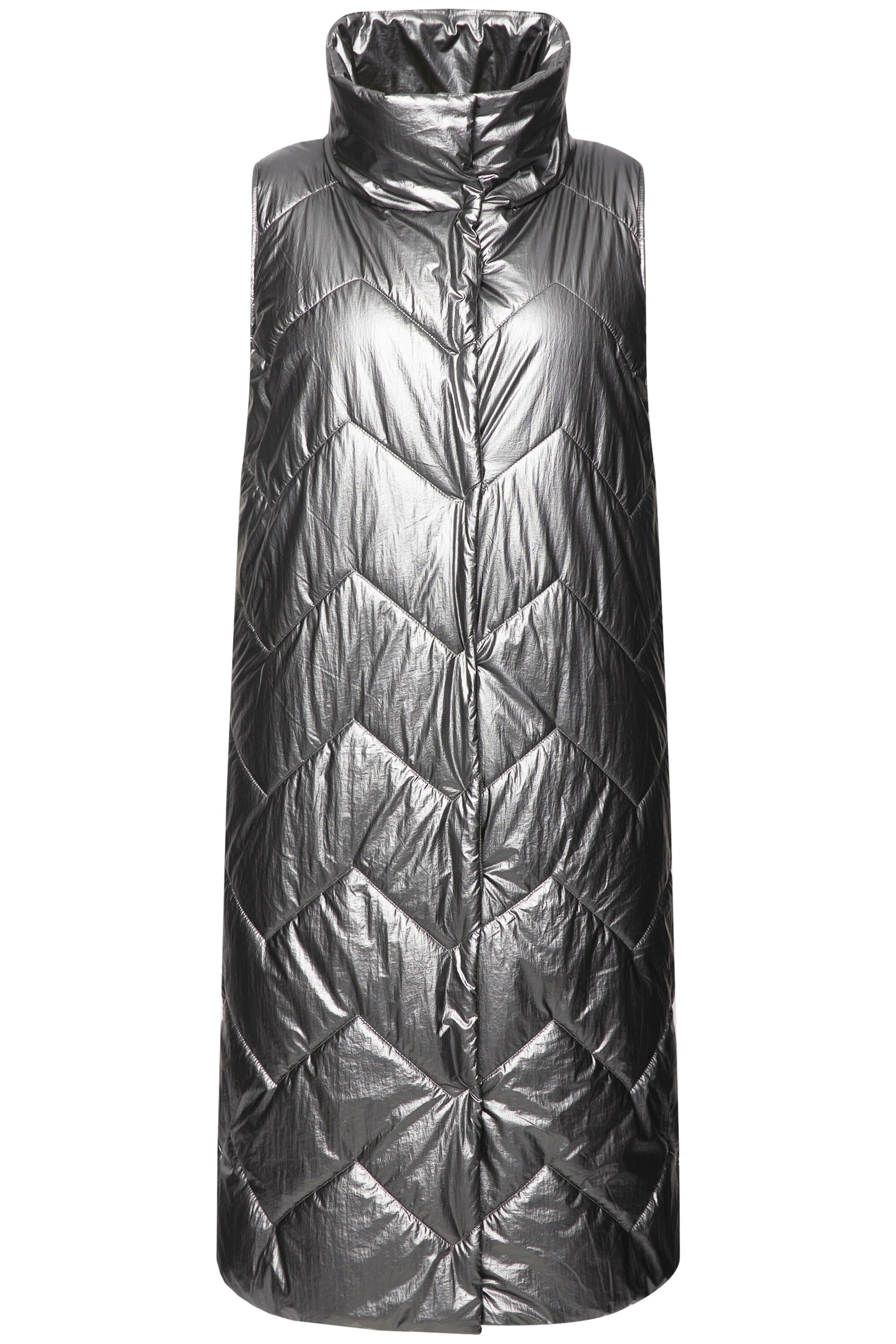 Ulla Popken Vest in Silver: front