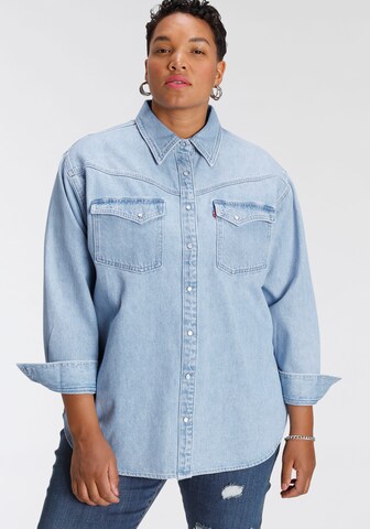 Levi's® Plus Blouse in Blue: front