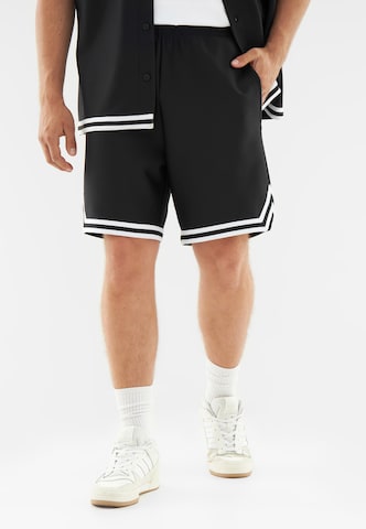 Regular Pantaloni 'Parker' de la Johnny Urban pe negru: față