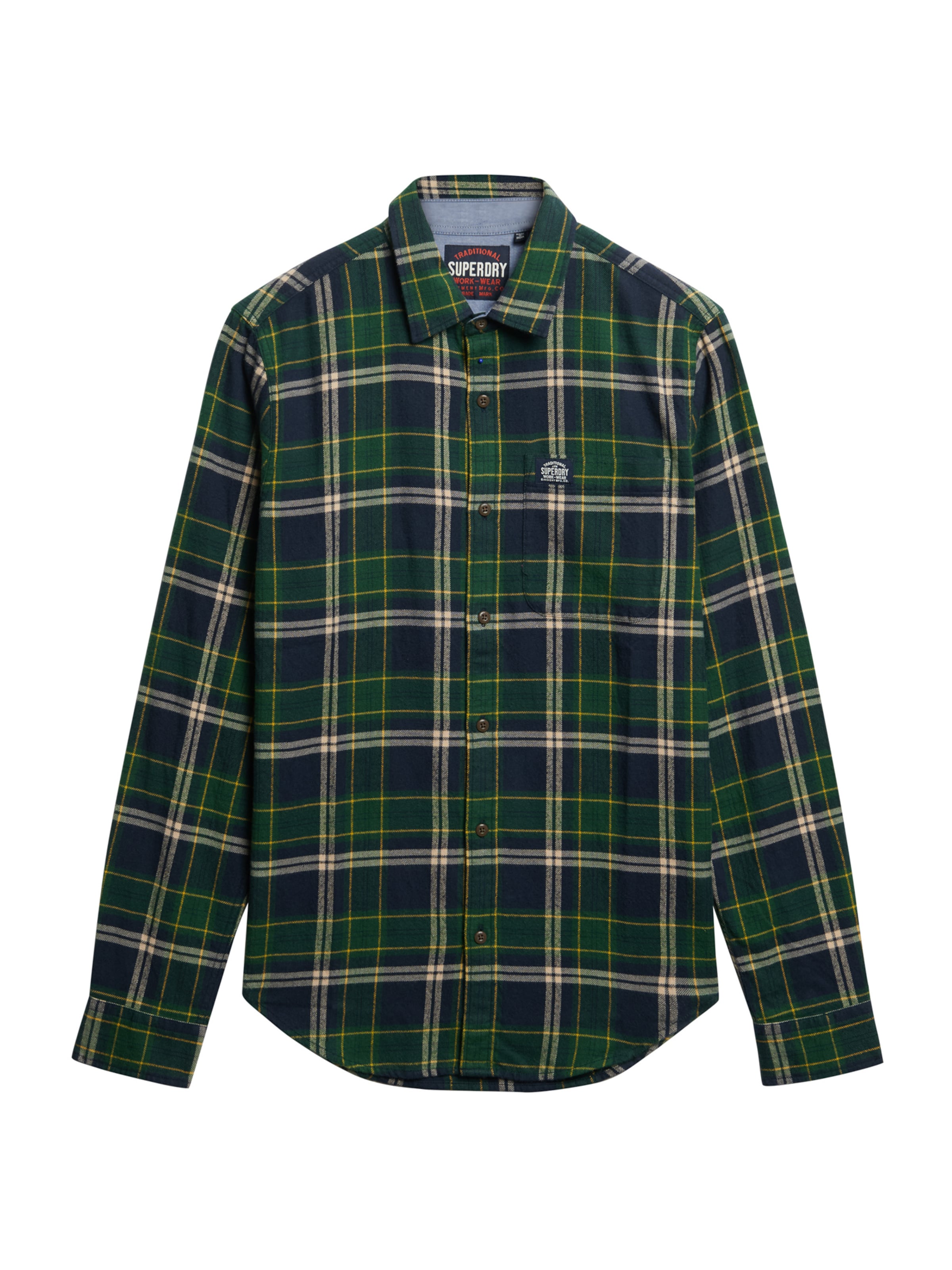 Superdry Camisa em marinho / amarelo / verde / abe, Vista do artigo