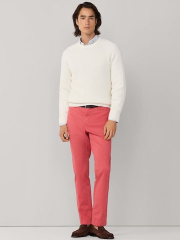 Hackett London Slimfit Pantalon 'Kenssington' in Rood