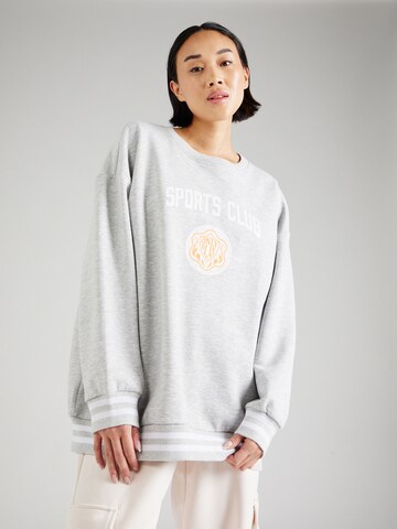 ONLY PLAY Athletic Sweatshirt 'COLLEGE' in Grey: front