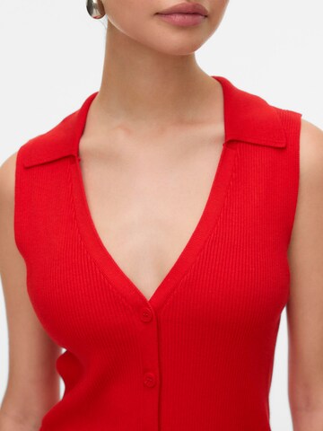 Cardigan 'VMWillow' VERO MODA en rouge