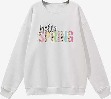 GORHEY Sweatshirt in Wit: voorkant