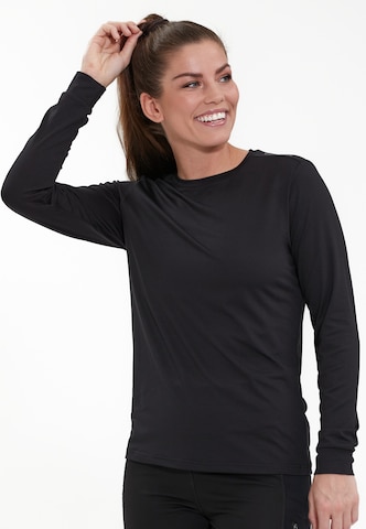 ENDURANCE Funkční tričko 'Chalina' – černá: přední strana