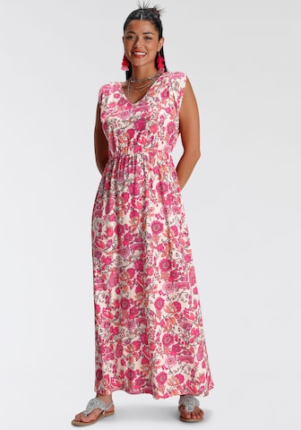 MELROSE Summer Dress in Pink: front