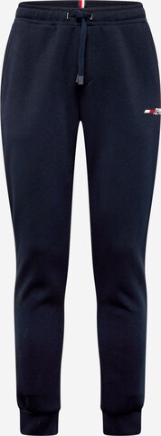 TOMMY HILFIGER Normální Sportovní kalhoty – modrá: přední strana