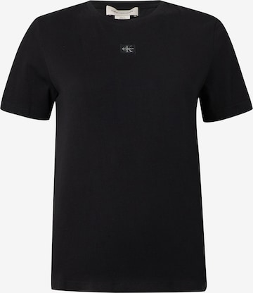 Tricou de la Calvin Klein Jeans pe negru: față