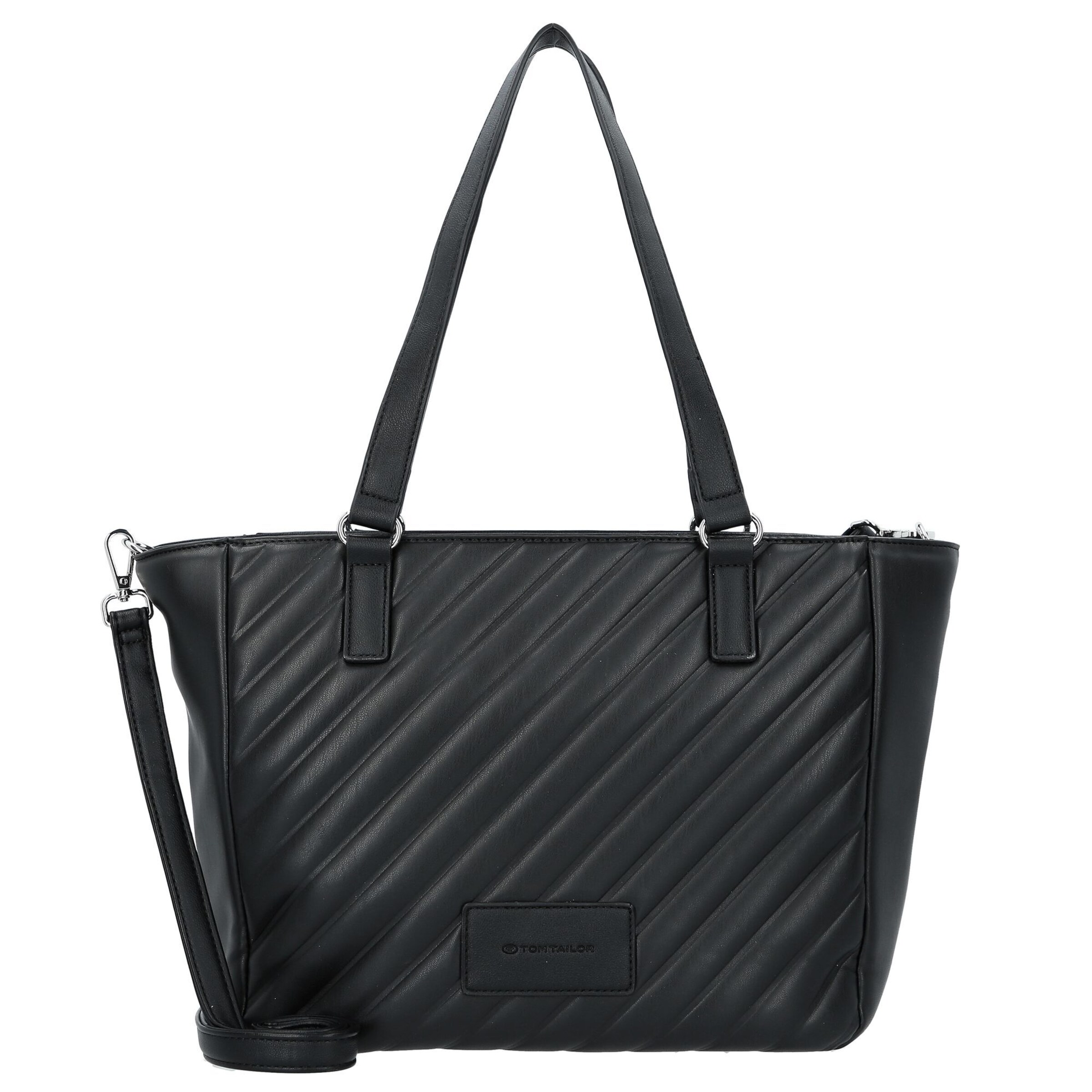 TOM TAILOR Shopper in Zwart: voorkant