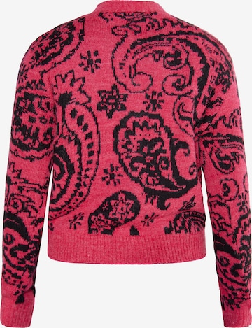 usha FESTIVAL Knit Cardigan in Red