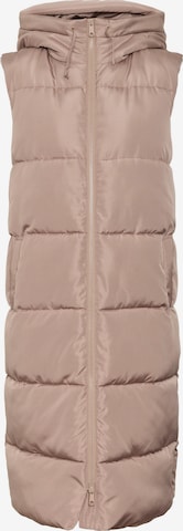 VERO MODA Bodywarmer 'Ligaane' in Grijs: voorkant