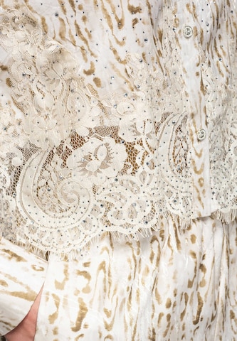 Ombre Blouse in Beige