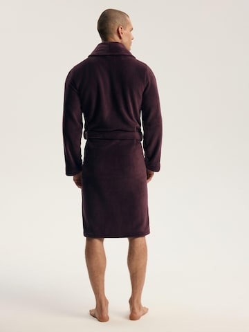 Henderson Bathrobe short 'INCOME' in Brown