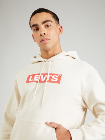 smėlio LEVI'S ® Standartinis modelis Megztinis be užsegimo 'Relaxed Graphic Hoodie'
