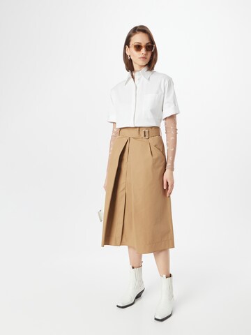 3.1 Phillip Lim - Saia em castanho