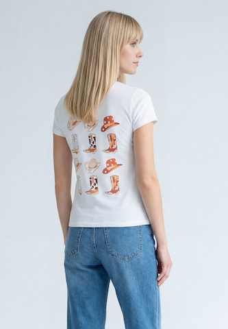 MIMO Shirt in Wit: voorkant