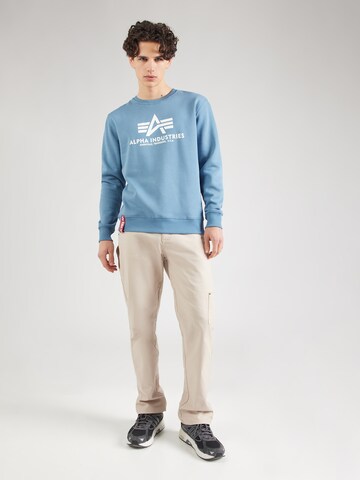 ALPHA INDUSTRIES Sweatshirt in Blue