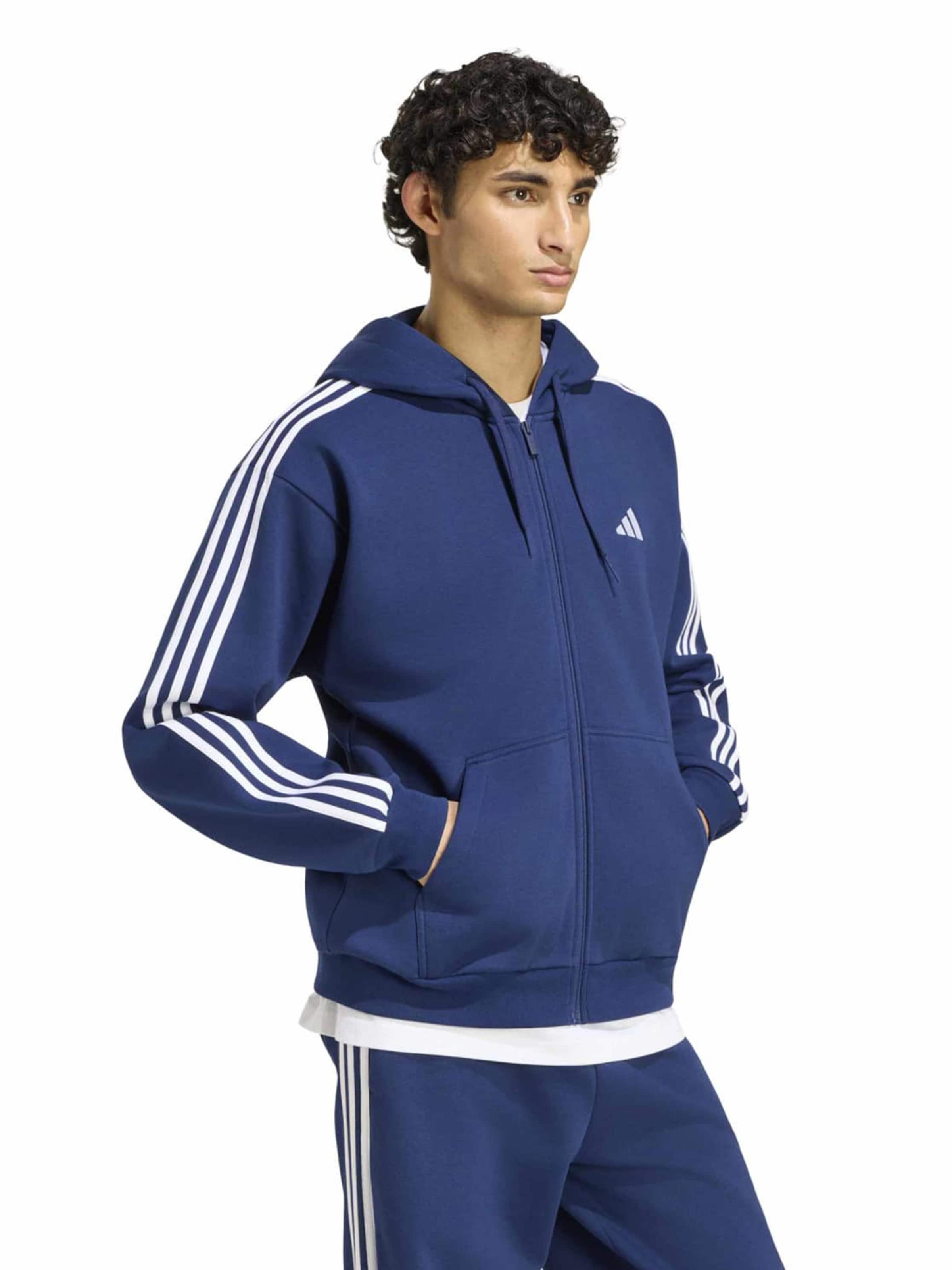 Veste de survêtement ADIDAS SPORTSWEAR en bleu : devant