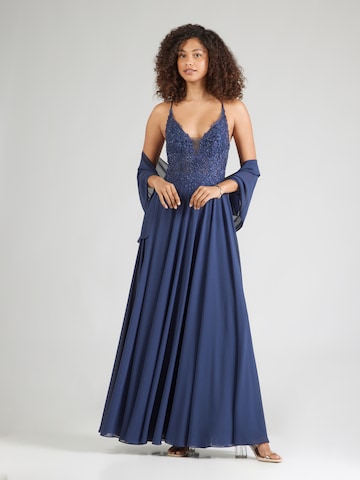 Rochie de seară de la mascara pe albastru