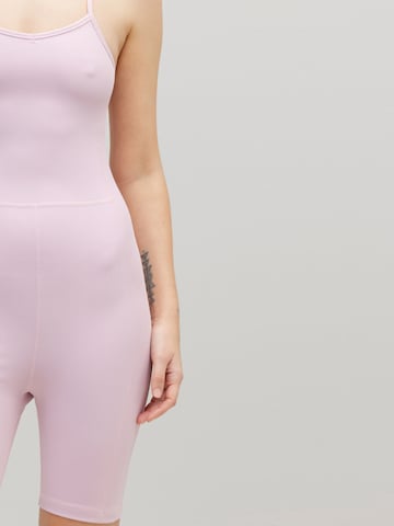Hey Honey Sportbody 'Jumpsuit Ribbed Dawn Pink' in Roze