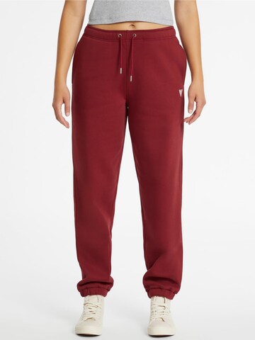GUESS JEANS Tapered Pants in Red: front