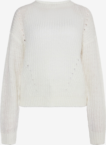 Pull-over usha WHITE LABEL en blanc : devant