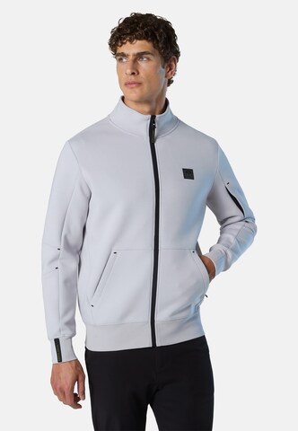 Veste de survêtement North Sails en gris : devant