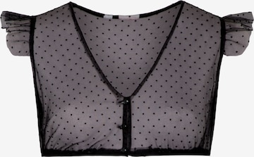 SPIETH & WENSKY Traditional Blouse 'Genta' in Black: front