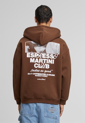 Another Cotton Lab Sweatjacke 'Espresso Martini' in Braun: Vorderseite