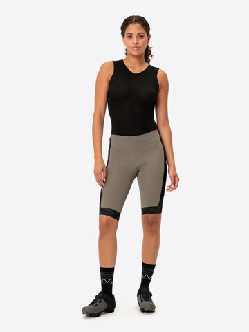 VAUDE Skinny Outdoor trousers 'Kuro' in Beige