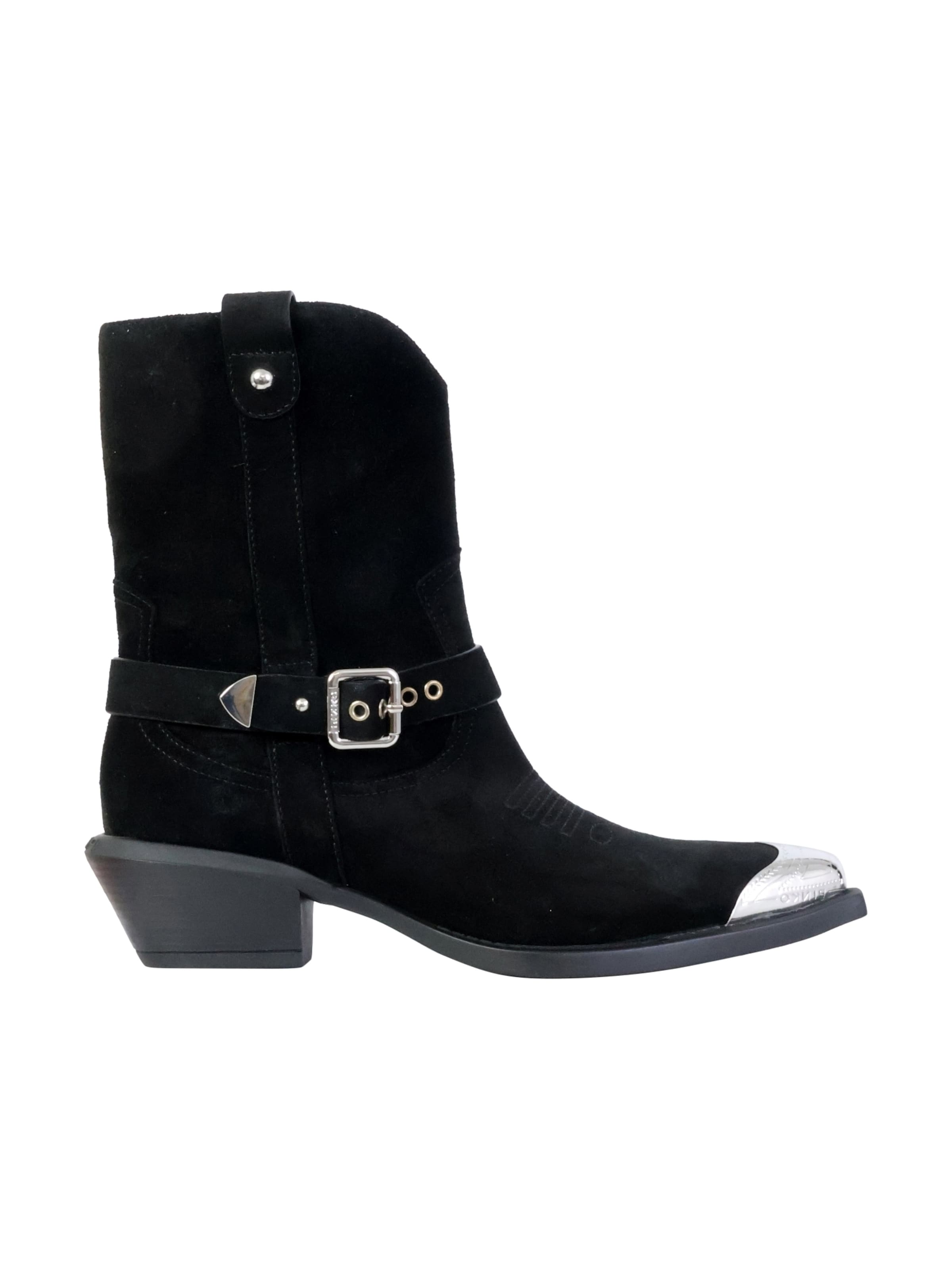 PINKO - Botas de tobillo en negro: frente