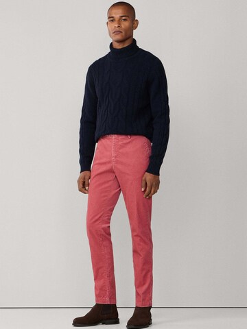 Coupe slim Pantalon chino 'Kensington' Hackett London en rose