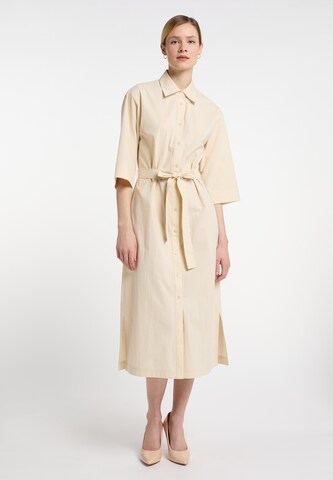 DreiMaster Klassik Blousejurk in Beige: voorkant