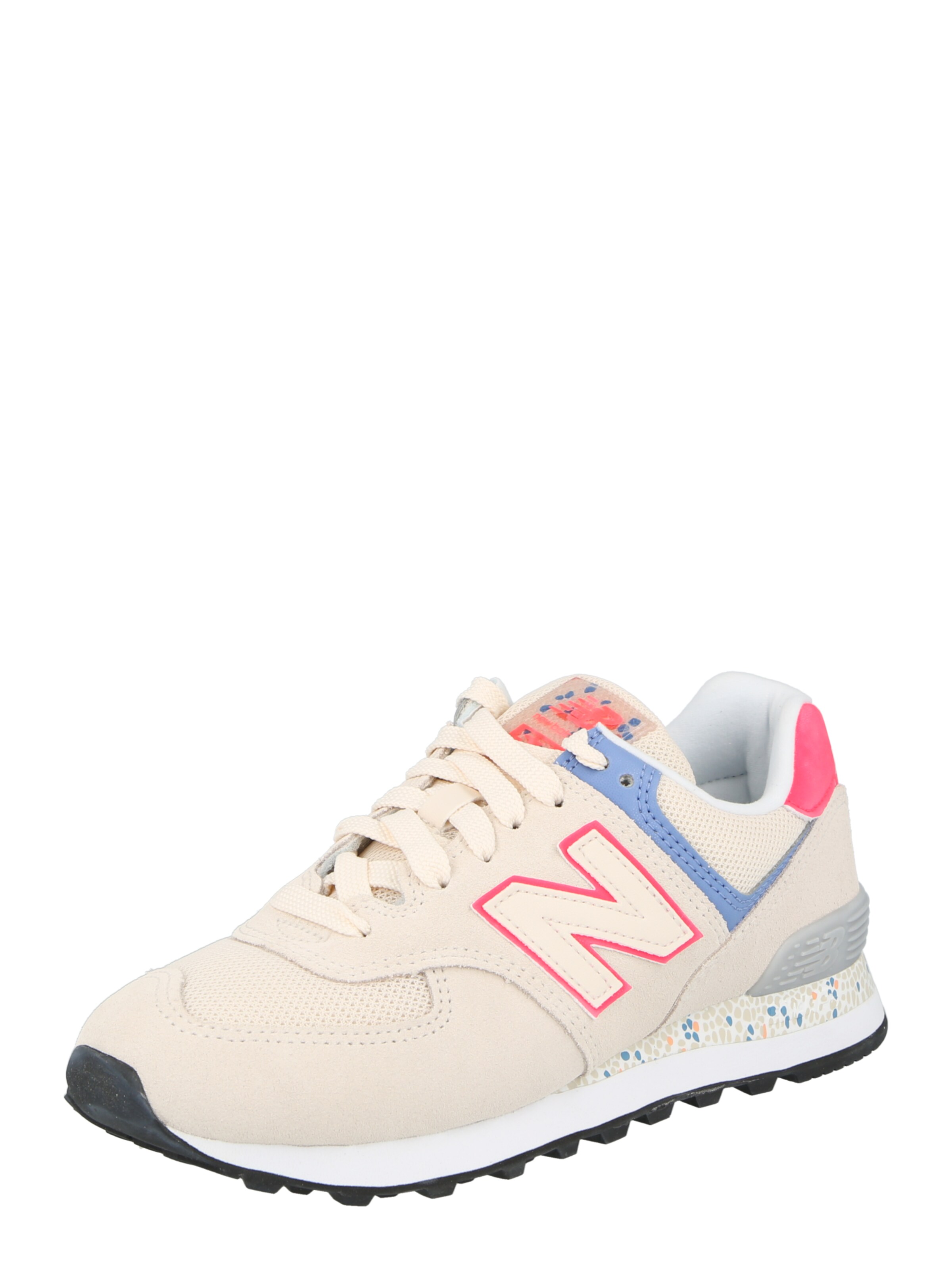 Baskets basses '574' new balance en beige : devant
