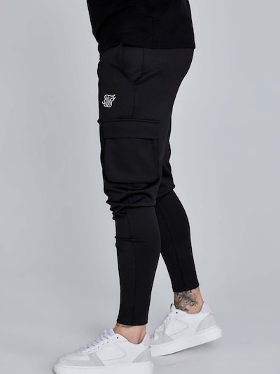 SikSilk Calças de desporto 'Essentials Poly' em preto, Vista do artigo