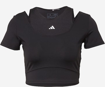 ADIDAS PERFORMANCETehnička sportska majica 'Hiit Aeroready ' - crna boja: prednji dio