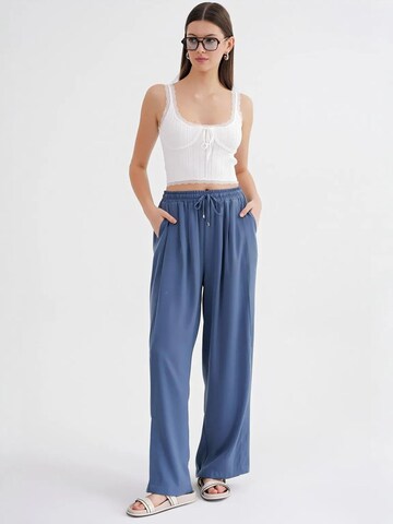 Wide Leg Pantalon MixRay en bleu