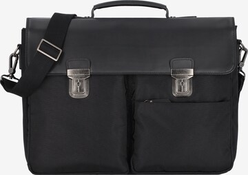 Franky Document Bag in Black: front