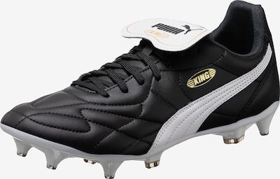 PUMA Chaussure de foot 'King Top' en or / noir / blanc, Vue avec produit