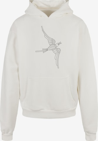 Merchcode Sweatshirt 'Yellow Submarine - Bird 2' in Wit: voorkant