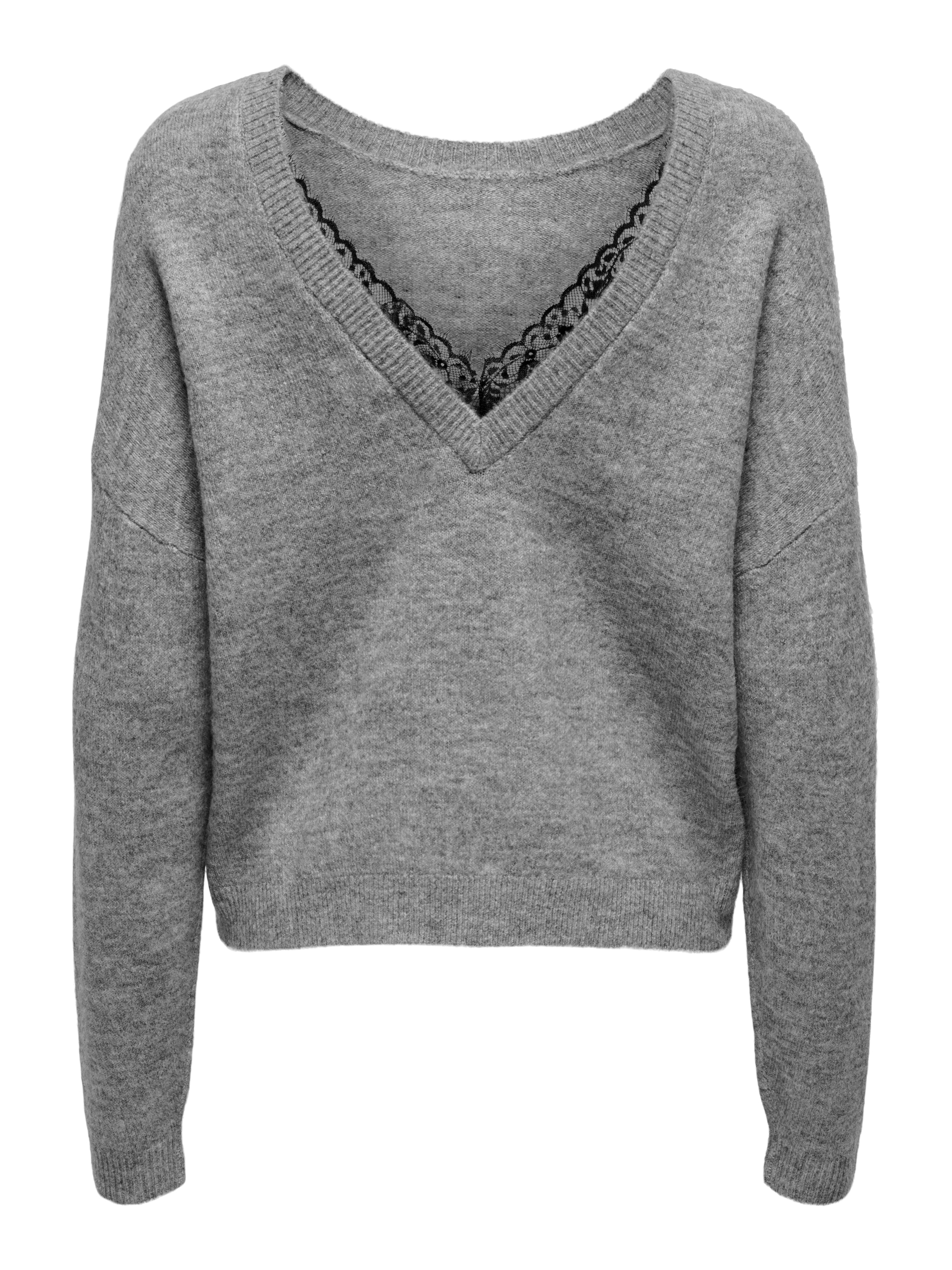 ONLY Pullover 'ONLManifesta' in Grau: Vorderseite