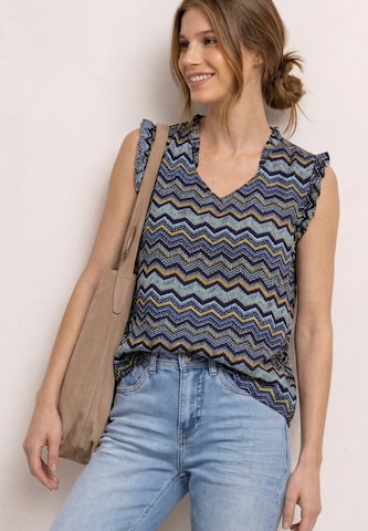 STREET ONE Bluse in Blau: Vorderseite