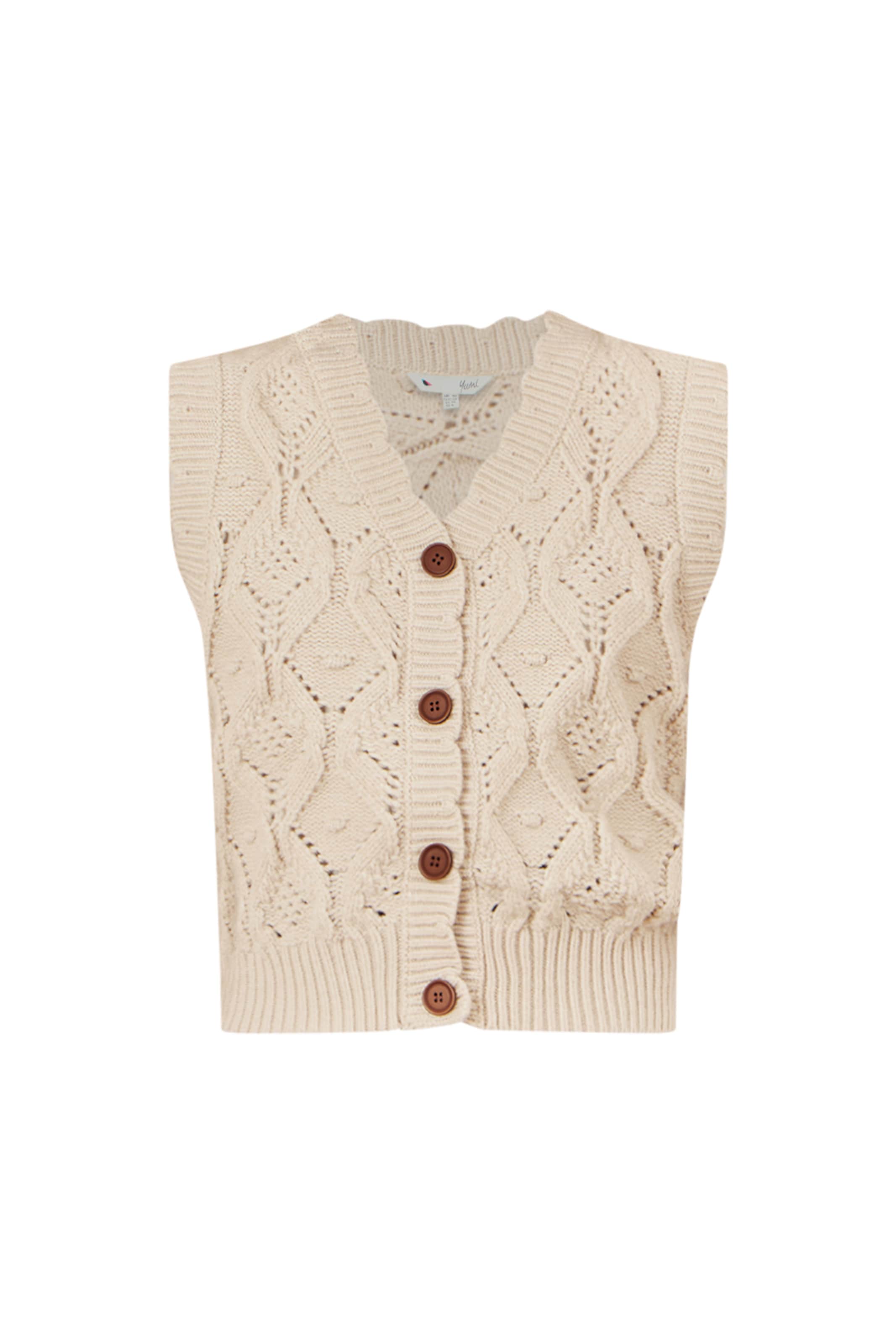 Yumi Pullover in Weiß: Vorderseite