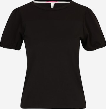 QS Shirt in Zwart: voorkant