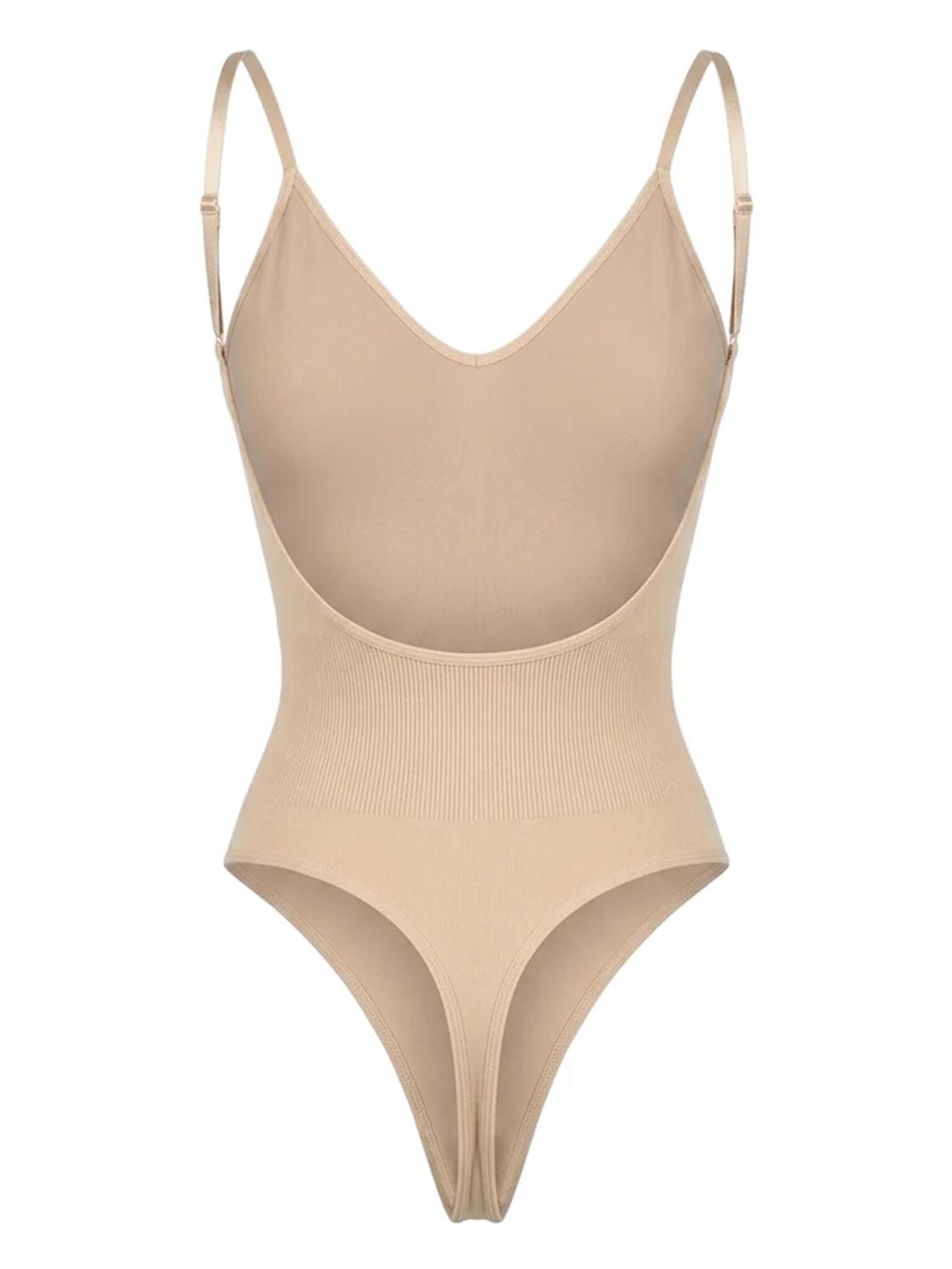 Body modelant 'Corrigerende body met Lage Rug en String' Shapetape en beige