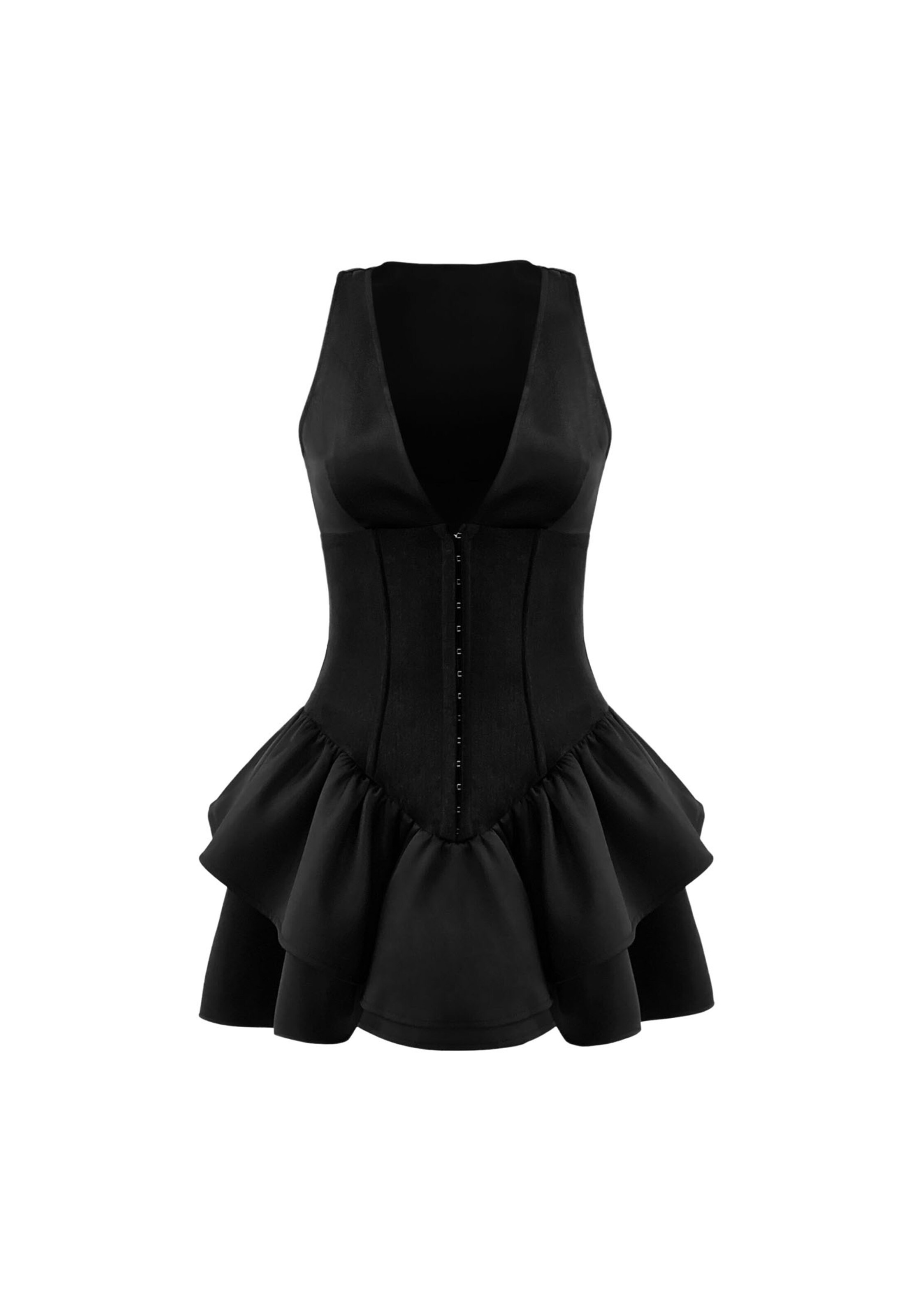 Robe de cocktail 'Augusta' OW Collection en noir : devant