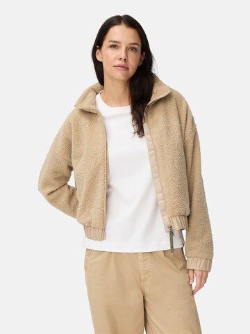 CAMEL ACTIVE Teddy Blouson mit Stehkragen und 2-Wege-Reißverschluss in Beige: Vorderseite
