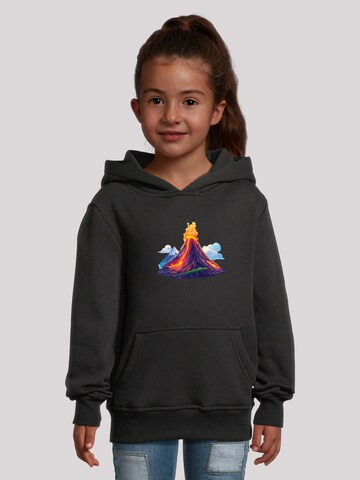 Sweat-shirt 'Vulkanausbruch' F4NT4STIC en noir : devant